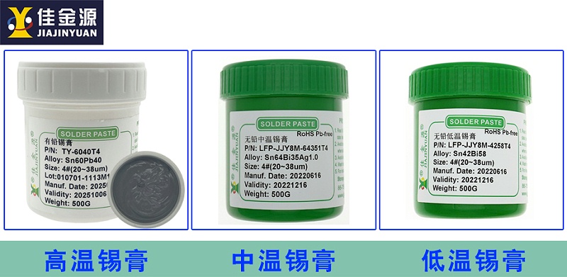 高、中、低溫錫膏